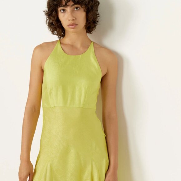 Crossback Maxi Bias Dress - Acid - Picture 4 of 4